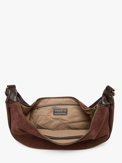 Shoulder Bag Velvet Soft Miniprix Brown velvet soft 27592 other view 2