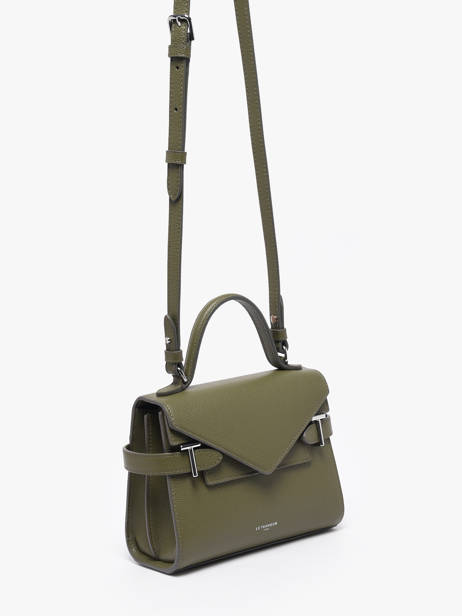 Small Grained Leather Emilie Crossbody Bag Le tanneur Green emily TEMI1006 other view 2