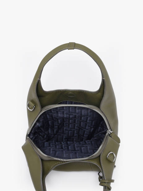 Small Leather Juliette Satchel Le tanneur Green juliette TJET1000 other view 3