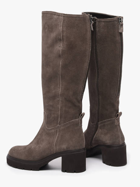 Bottes à Talon En Cuir Gabor Gris women 10 vue secondaire 2