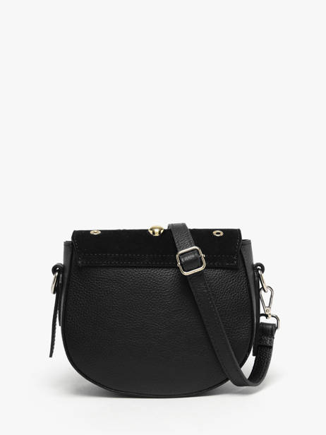 Shoulder Bag Velvet Studs Milano Black velvet studs VS25093 other view 4