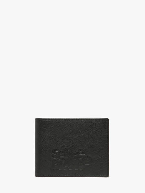 Wallet Leather Serge blanco Black baltimore BAL21044