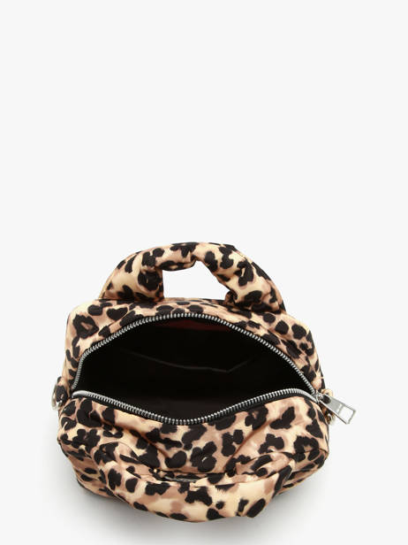 Sac Bandoulière Feline Polyester Recyclé Wouf Marron feline BB250020 vue secondaire 3