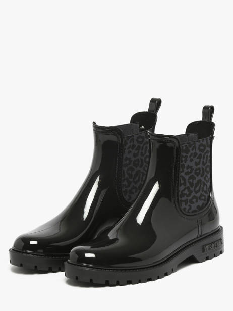Rain Boots Verbenas Black women 60020988 other view 1
