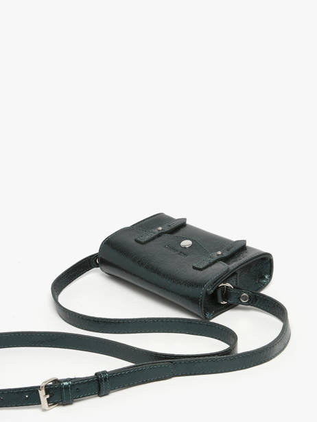 Leather Mini Indispensable Minuit Crossbody Bag Paul marius Green minuit MINIMIN other view 2