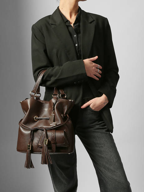 Medium Bucket Bag Premier Flirt Lancel Brown premier flirt A10110 other view 1