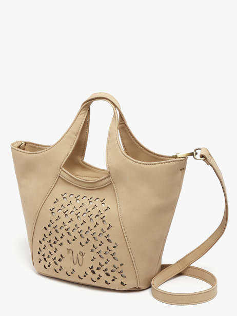 Sac Bandoulière Zamia Woomen Beige zamia WZAM06 vue secondaire 3