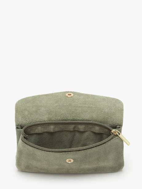 Porte-monnaie Velvet Cuir Milano Vert velvet VE23113O vue secondaire 1