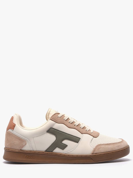 Sneakers En Cuir Faguo Beige men 26CG3202