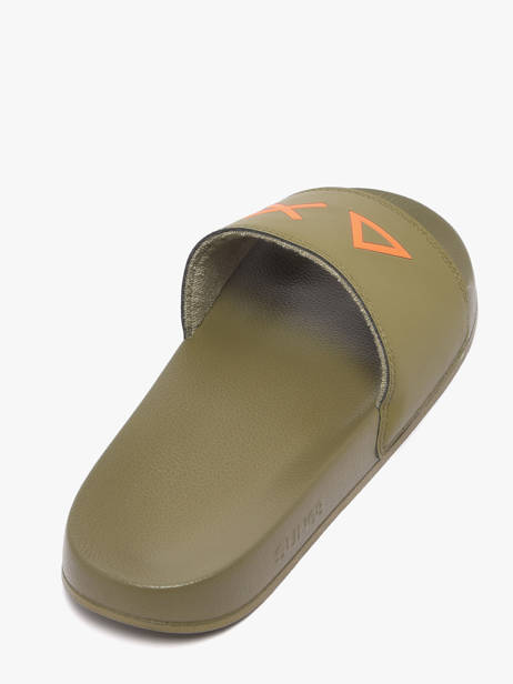 Claquettes Sun68 Vert men X3611019 vue secondaire 2