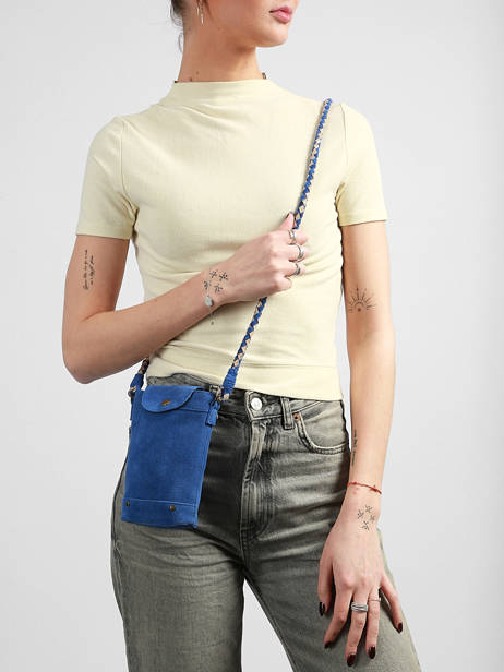 Sac Bandoulière Brianna Cuir Pieces Bleu brianna 17163616 vue secondaire 1