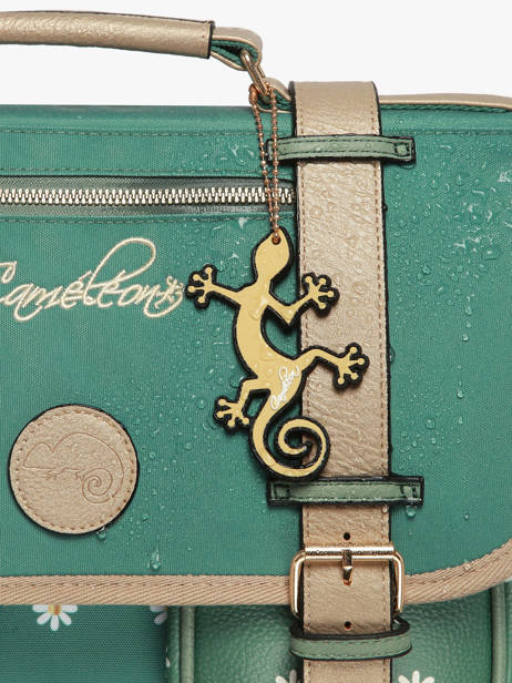 Cartable 2 Compartiments Cameleon Vert vintage fantasy PBVGCA38 vue secondaire 6