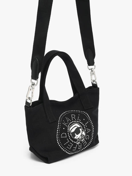 Sac Bandoulière K Ikon Coton Karl lagerfeld Noir k ikon B2W50074 vue secondaire 1