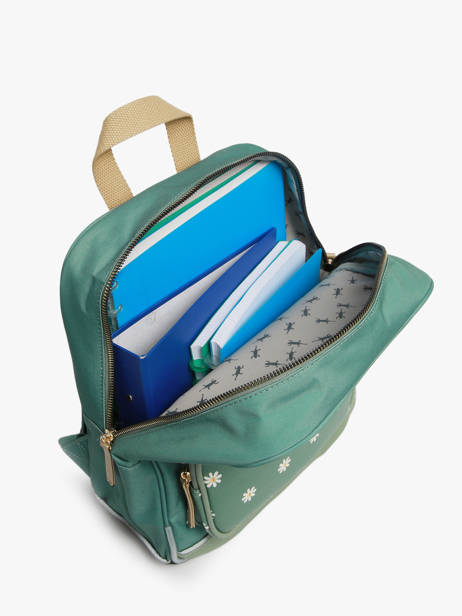 Sac à Dos 1 Compartiment Cameleon Vert vintage fantasy PBVGSD33 vue secondaire 3