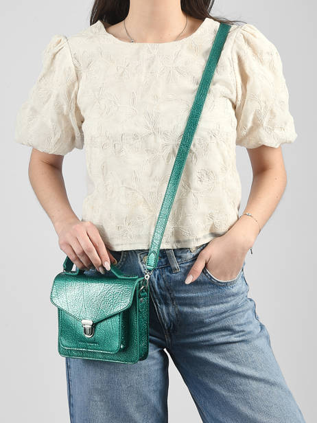 Leather Melle George Xs Star Crossbody Bag Paul marius Blue star GEORXSTA other view 1