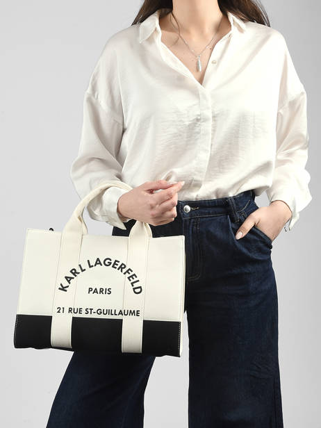 Handbag Rsg Cotton Karl lagerfeld White rsg A3W50025 other view 1