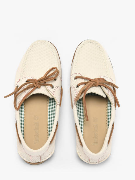 Boat Shoes In Leather Timberland Beige women 2Q9XEN71 other view 3
