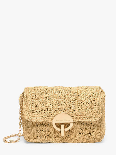 Sac Moyen Moon Raphia Tressage Chevron Vanessa bruno Beige moon raphia 91V40533
