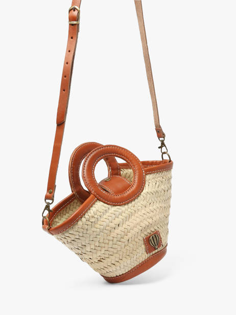 Sac Porté Main Estival Le voyage en panier Beige estival PM927 vue secondaire 2