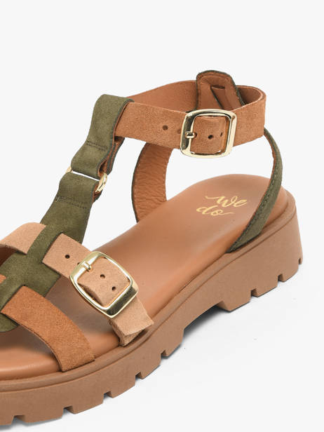 Sandales En Cuir We do Marron women 45710A02 vue secondaire 2