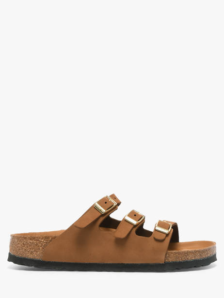 Mules En Cuir Birkenstock Marron women 1031867