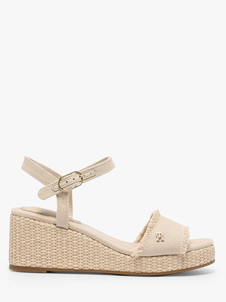 Sandales En Cuir Tommy hilfiger Beige women 9470ACI