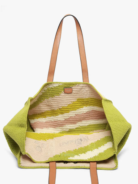 Sac Cabas Lancel Plage Crochet Lancel Vert summer capsule A14005 vue secondaire 4