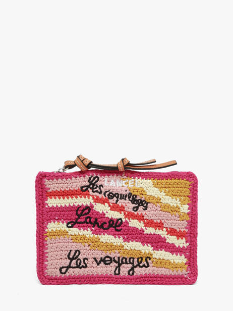 Pochette Zippée Lancel Plage Crochet Lancel Multicolore summer capsule A14002