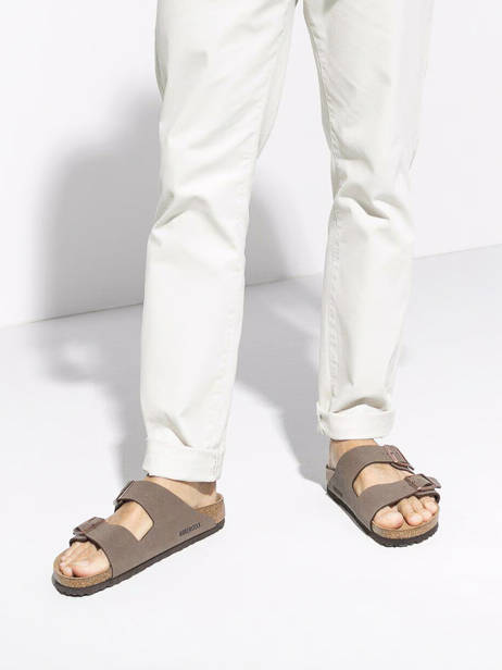 Mules Arizona Birkenstock Marron men 151181 vue secondaire 1