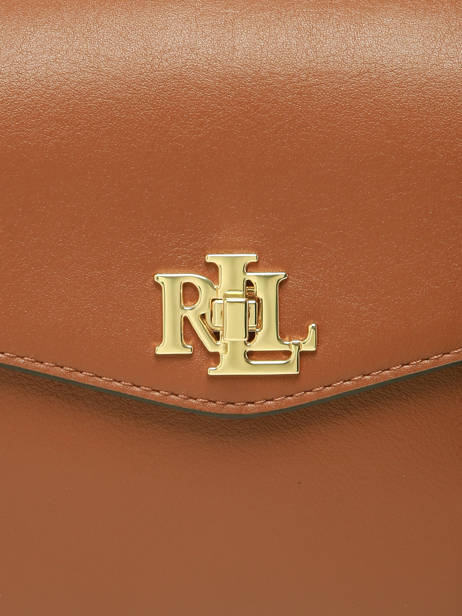 Sac Bandoulière Farrah Cuir Lauren ralph lauren Marron farrah 31P15611 vue secondaire 4
