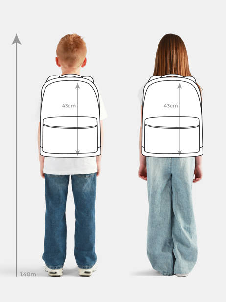Sac à Dos 1 Compartiment Jeune premier Bleu daydream boys B vue secondaire 1