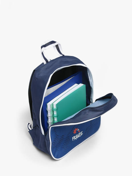Sac à Dos 1 Compartiment Federat. france football Bleu fff 26ZX201S vue secondaire 3