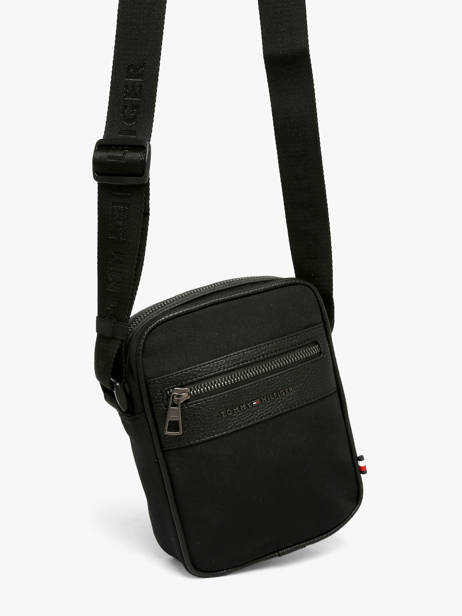 Sac Bandoulière Tommy hilfiger Noir th repreve AM14448 vue secondaire 1