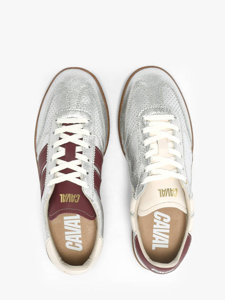 Sneakers En Cuir Caval Argent women BAPULS2G vue secondaire 3
