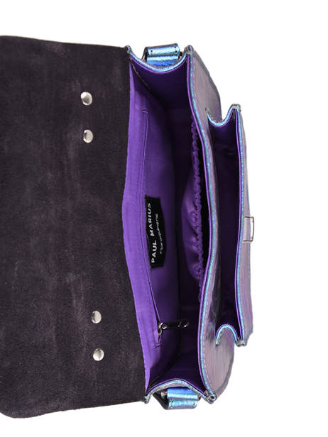 Sac Bandoulière Mademoiselle George Scarabee Cuir Paul marius Multicolore scarabee GEORGSCA vue secondaire 3