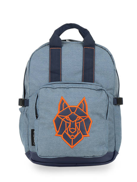 1 Compartment Backpack Caramel et cie Blue fier GA