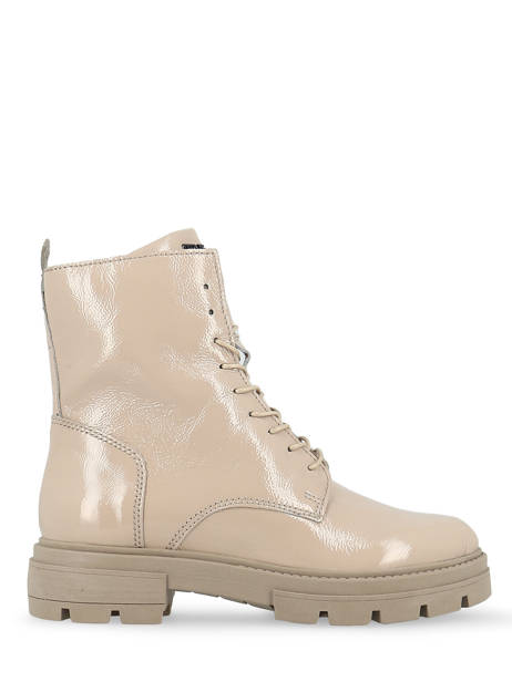 Boots En Cuir Mjus Beige accessoires M79258