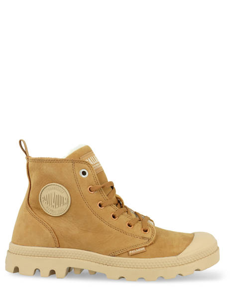 Bottines Pampa Hi Zip Wl En Cuir Palladium Marron accessoires 95982252