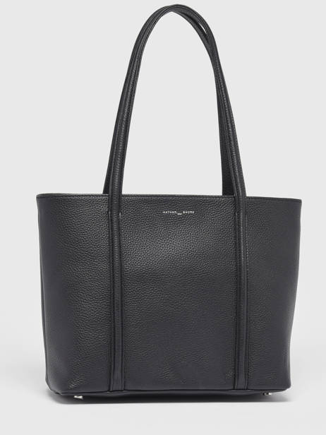 Sac Shopping Small Cabas Cuir Nathan baume Noir nathan 6 vue secondaire 4