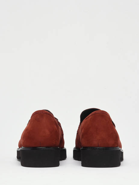 Mocassins Salka Velcalf En Cuir Mephisto Marron accessoires V vue secondaire 4