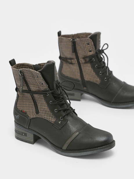 Bottines Mustang Noir accessoires 1229510 vue secondaire 3
