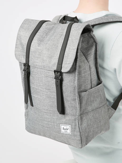 Sac à Dos 1 Compartiment Herschel Gris classics 11404 vue secondaire 1
