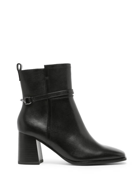 Bottines à Talon En Cuir Tamaris Noir accessoires 41